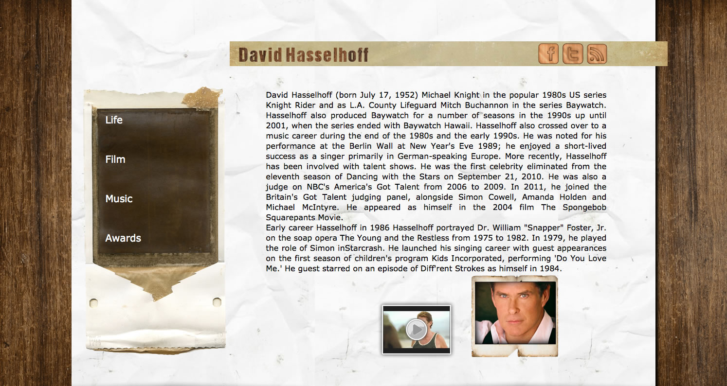 Een screenshot van een prachtige jaren-negentig website